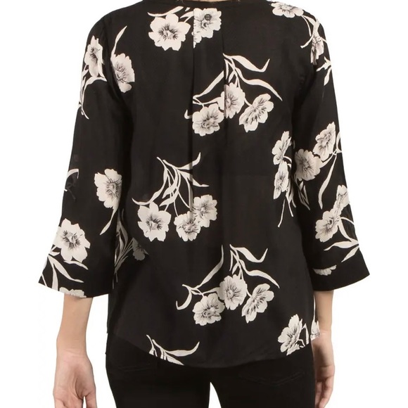 {Volcom} Slipnslide Floral Boho Blouse in Black - Women’s XS - Picture 2 of 6